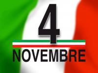4 Novembre Festa dell’Unità Nazionale.
