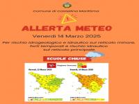 ALLERTA METEO 14 MARZO 2025