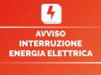 INTERRUZIONE DI ENERGIA ELETTRICA NEL COMUNE - 12 e 13 Febbraio